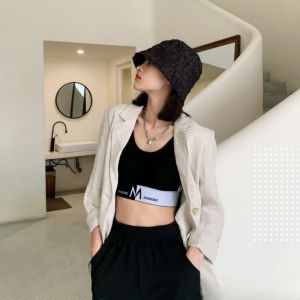 MOMO Womens Sports Bra Korean Outdoor Sports Yoga Push Up Bralette Wireless Underwear