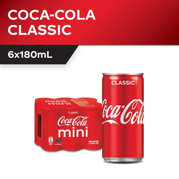 6x【Classic Coca-Cola Mini 180ml#迷你可口可乐#】小小罐刚刚好#Limited Edition Mini ...