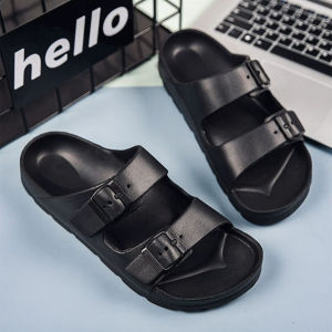 Sendal Slide Pria Rumah Sandal Karet Jelly Sandal Selop Fashion Pria - BLACKMORA