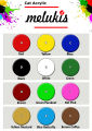 Cat Acrylic / Akrilik Murah 100ml Melukis. 
