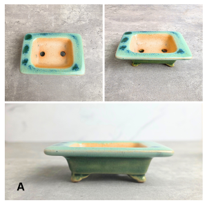 The Leaferie Petit Bonsai Pot (Series 98) Rectangular Ceramic Plant pot Flowerpot Planter small pots