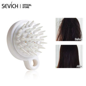 SEVICH Hair Shampoo Comb Silicone Head Meridian Massage Brush Artifact