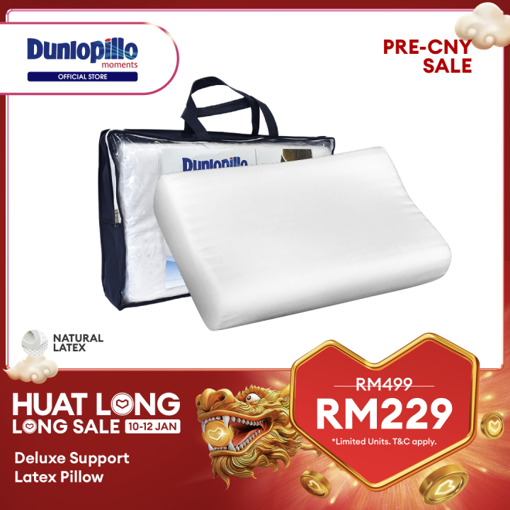 Dunlopillo Deluxe Support Latex Pillow (Contur) Lazada