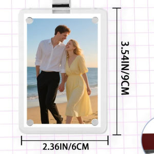 Car Photo Frame Holder with Magnetic Frame - Estetik Interior Decor for Car Personalized Gift