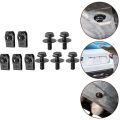 Set 5 bộ bu lông chắn bùn và kẹp đai ốc chữ U 6mm bằng kim loại cho thân xe hơi , Đinh tán , chốt , ốc ô tô. 