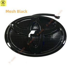 Đèn huy hiệu biểu tượng lưới tản nhiệt LED năng động đầy mê hoặc có đèn hoạt hình cho Toyota - Phù hợp với Land Cruiser và Prado - 19x13cm