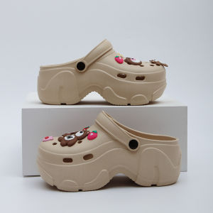 [Free Shipping] 2026 New Womens Summer Eva Anti-Slip Odor-Resistant Thick-Soled Height-Increasing Beach Sandals