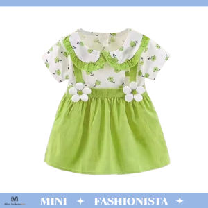 Dress Anak Perempuan Import Dress Motif Bunga Bow Dress Bayi baju gaun anak perempuan
