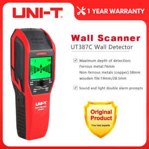 UNI-T UT387C Wall Scanner Detector Non Ferrous Metal Stud Finder AC Voltage Live Wire Wood Detect Copper With Buzzer Indication