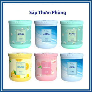 Sáp Thơm Phòng Mùi Hương Hoa - Sáp Khử Mùi Phòng Ngủ Nhà Vệ Sinh Trên Ô Tô - Hộp 190g Giao Ngẫu Nhiên