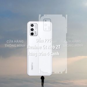 Tấm dán Realme GT Neo 2T dán PPF mặt trước/dán mặt sau/dán màn hình/dán mặt lưng Full viền chuẩn