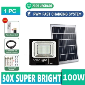SAMSUNG Buy 1 Take 1: Super Bright LED Solar Flood Light - Outdoor Waterproof Automatic On/Off With Remote Control