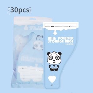 30Pcs/pack disposable baby milk powder storage bag portable double-track sealed milk leakproof powder bag