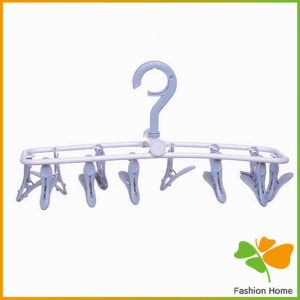 ตากผ้าเหลี่ยม พับได้ ที่แขวนห่วงหนีบผ้าพลาสติก แขวนได้ทั้งผ้าเปียก ตากชุดชั้นใน ถุงเท้า พวงตากผ้า พลาสติก Socks Hanger with 12/32 clips