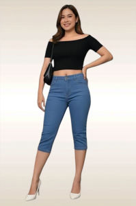 AUGUST BIG SIZE TOKONG HIGHWAIST MAONG STRECHABLE with pocket Design 3308