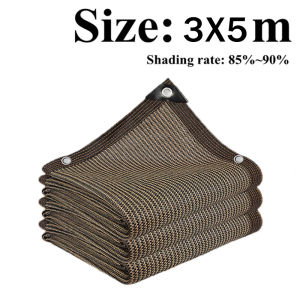 TIDY Brown Sunshade Net Anti-UV Resistant 90% Net Shade Outdoor Waterproof Garden Net Sun Shade