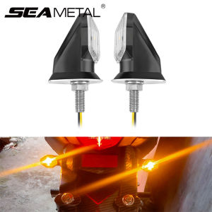2Pcs LED Motorcycle Turn Signal Lamp Universal Motorcycle Indicator Lights Daytime Running Lights