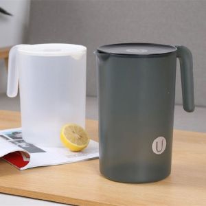 NCNC(okdeals01) Easy To Hold Large Capacity Drop Resistant For Home Transparent Flower teapot Kettle Juice Jug Container Bottle
