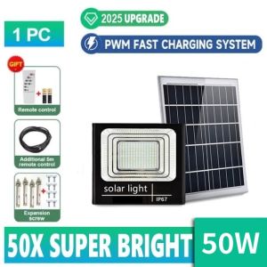 PHILIPS 3000W Solar Light Outdoor Waterproof Solar Flood Light Street Lamp LED Light With Remote BUY 1 TAKE 1