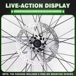 OOG Stainless Steel Bicycle Brake Disc Hydraulic Brake Heat Dissipation Bicycle Brake Rotor Bike Parts 6-Bolt Bike Brake Rotor Road Bike