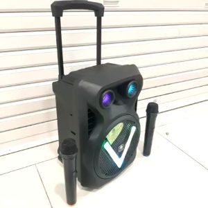 SPEAKER KARAOKE 3R DJ-008 SPEAKER KARAOKE YOUTUBE 2 MIC WIRELESS