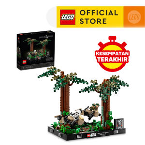 LEGO Star Wars 75353 Endo Speeder Chase Diorama (608 Pieces) Toys Mainan Anak Laki Laki Bricks
