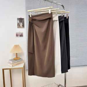 COD irregular split skirt temperament womens clothing high waist commuter OL one-step skirt asymmetrical suit medium and long skirt 93762026 new product