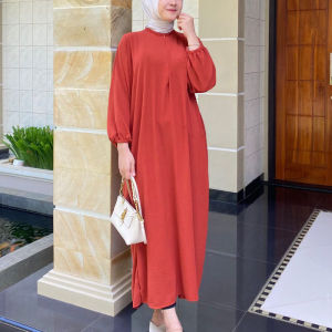 MIDI DRESS CRINKEL JUMBO BUSUI FRINDLY LENGAN BALON LD 120