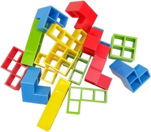 [SG STOCK] Tetra Tower Balance Building Blocks Russia Stacking Game Board Block Puzzle Educational Toys