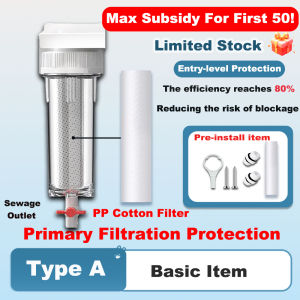 TROUWIDS Backwash Pre Filter For Water Purifier System Central Water Filter Purifier Food Grade