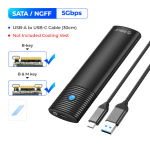 ORICO Vỏ Hộp M.2 NGFF NVMe Giao Thức Kép Vỏ Hộp SSD Ngoài Vỏ Hộp Lưu Trữ HD 10Gbps USB 3.2 Type C Ổ Đĩa Cứng