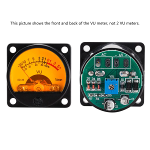 Upgraded VU Level Meter Driver Board Panel VU Meter Warm LED Backlight Sound Pressure Meter Quality Plastic Made