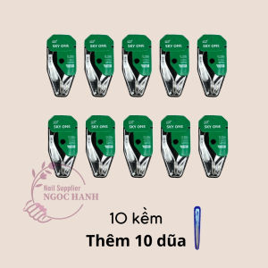 Sỉ 10 kềm cắt da máng vuông nhám bạc mài 2 lần kìm nhặt da chết đều mũi bắt da D-506v Sky One mua sỉ đồ nail dụng cụ làm nail đồ làm nail cho thợ nail
