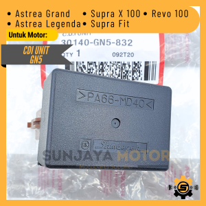 CDI Unit GN5 Capasitor Discharge Ignition Kualitas Original Honda Astrea Grand Supra X 100 Astrea Legenda Supra Fit Lama Revo 100 Supra Fit New Sidiai Sediay Gren Supra Lama Revo Lama Presisi Sidiae Cday Sidiay Supra Old Asli SDI Cidiay Ori AHM