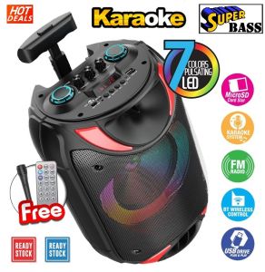 Tango Bluetooth Radio KTV Speaker Portable Trolley Super Bass Home Party Karaoke Wireless Player With FM/TF/USB/AUX/MIC