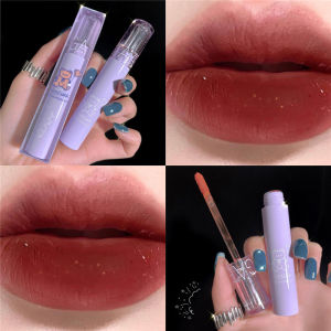 Matte Velvet Lip Gloss Shimmer Fine Flash Lip Glaze lipstick long lasting water proof 24 hours Easy To Color Liquid Lipstick Nonstick Cup Lip Gloss
