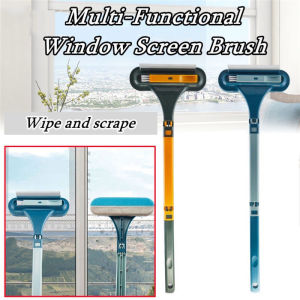 2 In 1 Cleaners Screen Clean Scrub Window Brush Artifact Cleaning Tool Double-Sided Household Cleaning Brush
