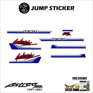 Stiker Striping astrea star - Prima - Dream EX5 1981 - 1993 grafis variasi 002