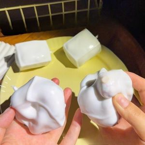 Crunchy Whipping Cream Stress Ball Squishy Toys Moldable Whipped Cream Squeeze Ball ASMR Anti Stress Fidget Toys for Adults