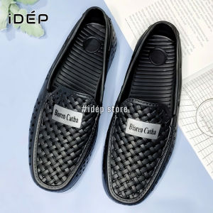 (HCM) Giày Nhựa Lười Lỗ Đi Mưa Nam Siêu Nhẹ Chống Thấm Nước Đi Biển Mùa Hè iDÉP GL010 (Chọn Tăng 1 Size)