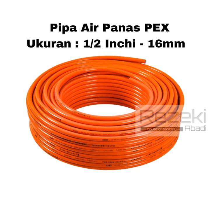 Pipa Air Panas 1/2 Inchi Selang Water Heater Pipa Orange PEX