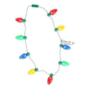 JOMEY Festival Kids Adults Xmas New Year Glowing For Home LED Christmas decorations Christmas Light Bulb Necklace Party Favor LED lights