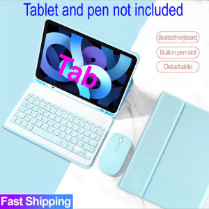 Detachable Wireless Bluetooth Keyboard Mouse Case for Samsung Tab S10 S9 S8 Ultra S7 Plus FE A9 A8 A7 S6 Lite with Keyboard Casing