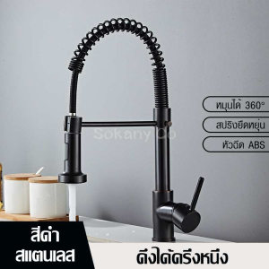 ก๊อกน้ำแบบดึงออกได้ ก๊อกน้ำสำหรับห้องครัว ก๊อกน้ำสำหรับห้องครัวแบบดึงออกได้ ก๊อกแบบหัวดึงออกได้ ก๊อกน้ำอ่างล้างจาน