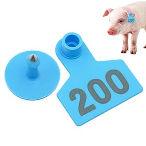 20Pcs Pig Ear Tag number 001-020 TPU Identification Label Animal Eartags for Pig Cow Goats Livestock Supplies