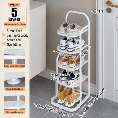 JIN SHENG Upgraded shoe rack HDB/BTO shoe storage multi-layer rust-proof iron mesh shoe storage rack shoe cabinet