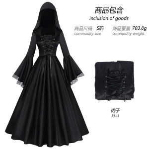 European and American plus-size gothic long dresses Renaissance cos Clothing Halloween Ball cosplay Clothing in stock