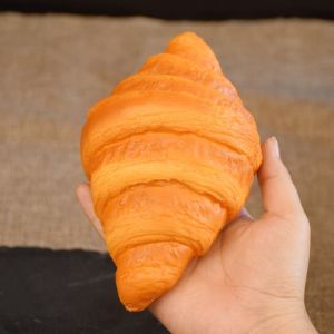 PIKASHOPWEN PU Simulation Croissant Bread Durable Exquisite Fake Soda Bread Food Model Convenient Artificial Bread Window Display Decor