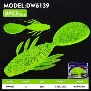 GORGE 16pcs 8 cái mỗi túi Mồi câu mềm Chiều dài 9CM Bộ 16 Cái Mồi câu nhân tạo Mềm mại Động tác bơi lội kiểu đu quay Mồi câu cá bằng silicon Câu cá nước mặn