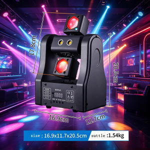 Small Dragonfly LED beam flashing laser headlamp for small bars disco atmosphere lights stage lights